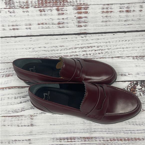 $150 Marc Fisher Women's Size 10M Dark Red Milton Slip On Loafer Flats - Picture 5 of 10